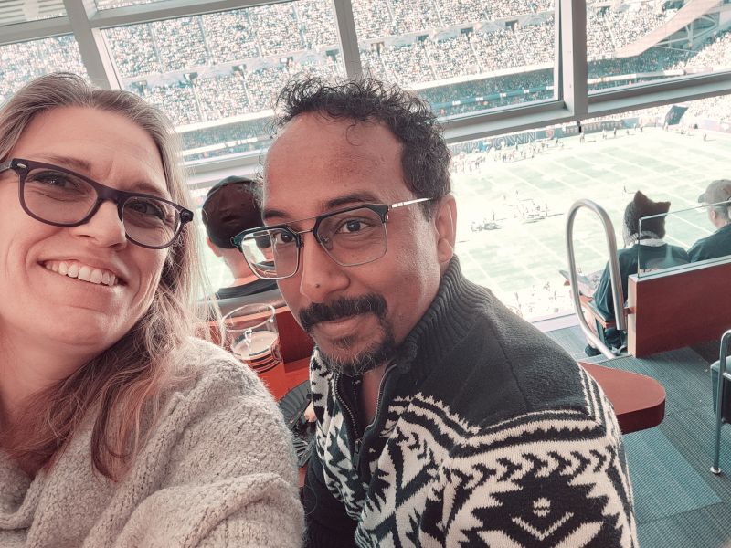 At a Football Game