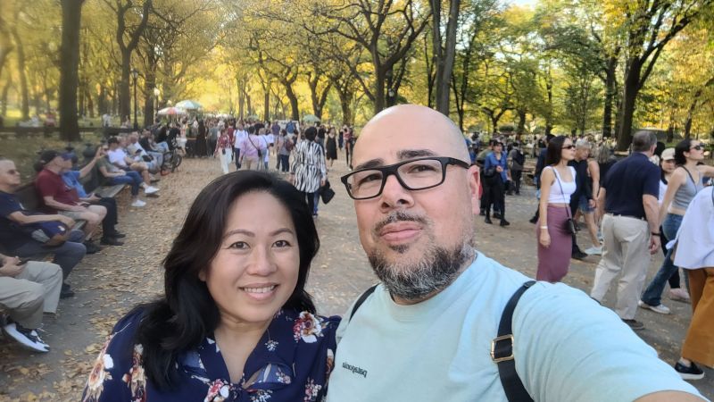Enjoying the Fall in Central Park