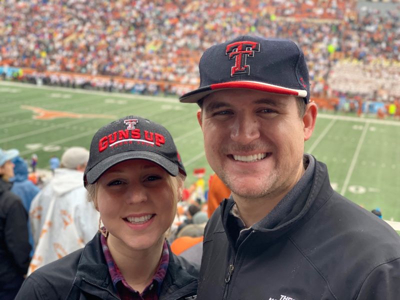 Cheering on Texas Tech