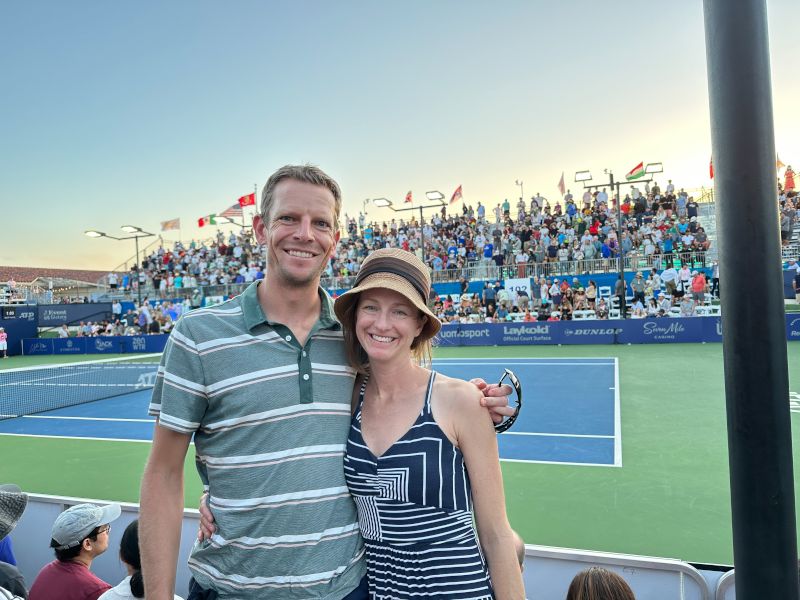 We Love Watching Live Sports - Especially Tennis