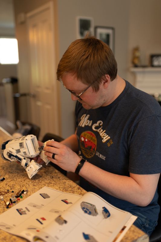 Josh Putting Legos Together