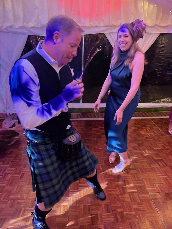 Dancing at a Scottish Wedding