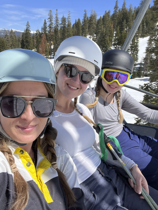 Johanna Skiing in Tahoe