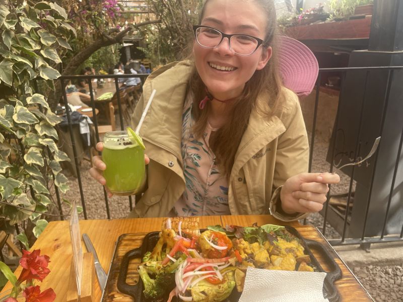 Trying Peruvian Food