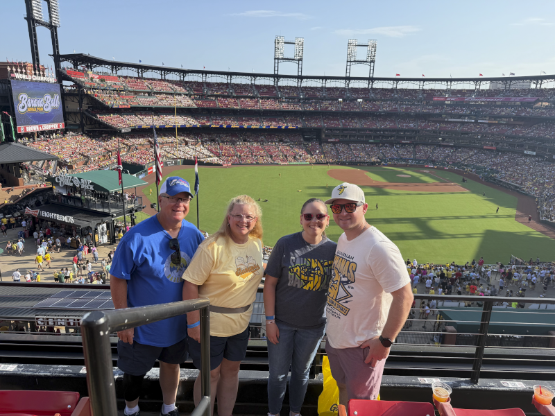 Us and Ryan's Parents at Baseball Game