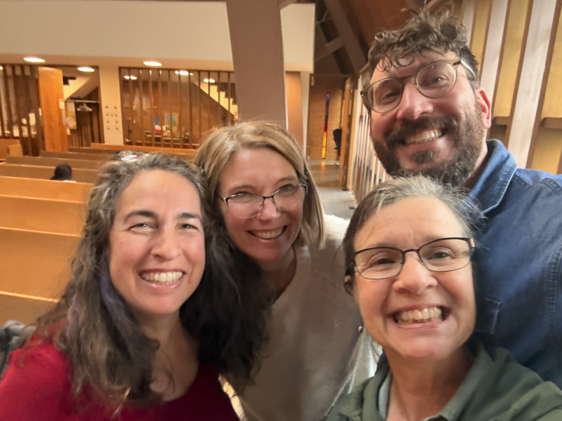 Kevin With the Other Cellists in His Chamber Orchestra